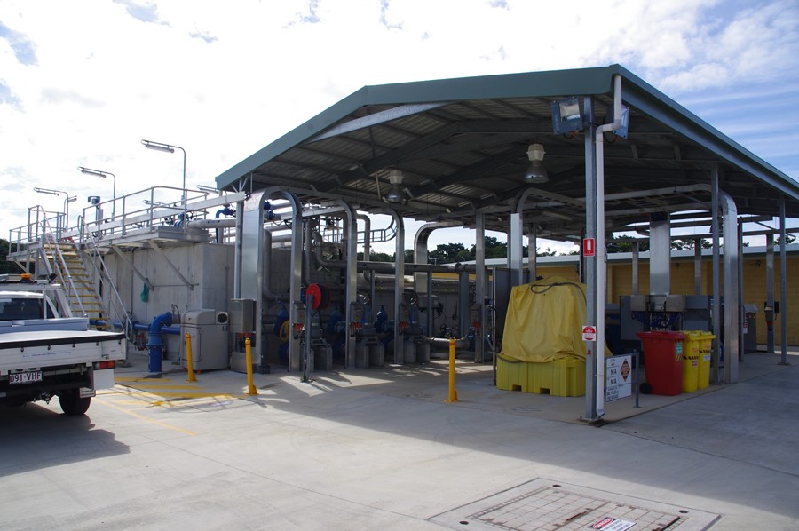 Malney MBR WWTP which feeds the  forest/wetland