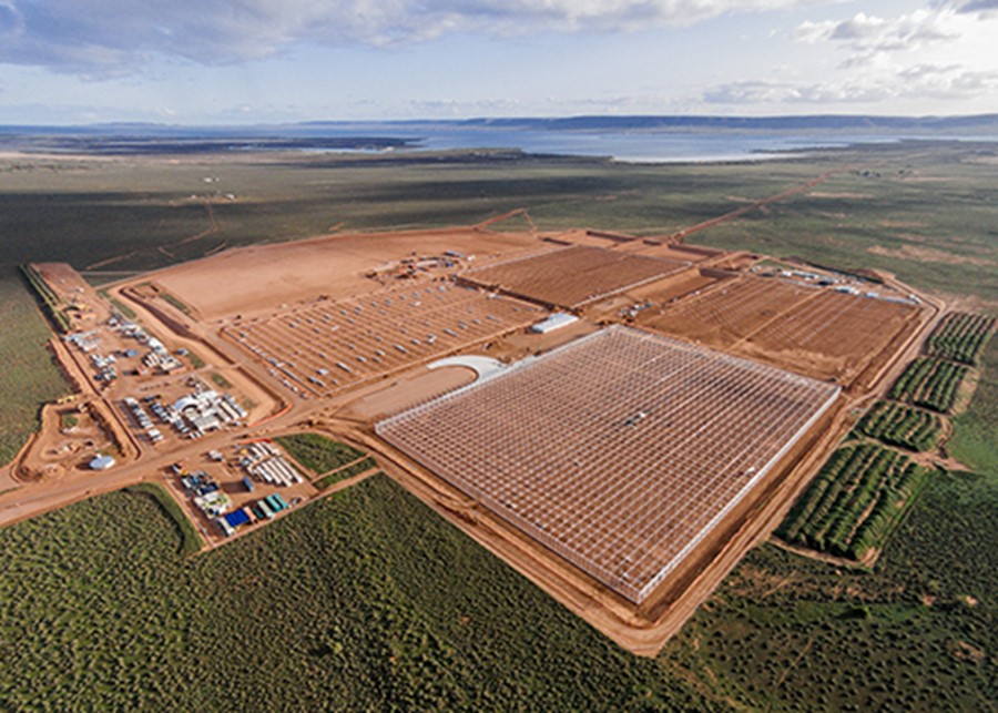 Aerial view of the Sundrop facility