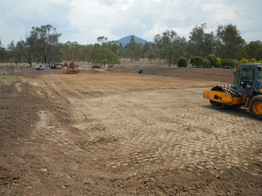 Early construction on the Aratula STP 